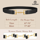 Belts for Women Adjtable Skinny Elastic Belt for Dresses
