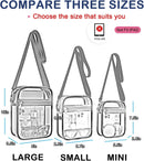 Clear Purse Stadium Transparent Messenger Bag Stadium Approved for Men and Women Clear CrossBody Bag