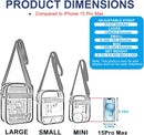Clear Purse Stadium Transparent Messenger Bag Stadium Approved for Men and Women Clear CrossBody Bag