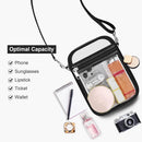 Clear Purse Stadium Transparent Messenger Bag Stadium Approved for Men and Women Clear CrossBody Bag