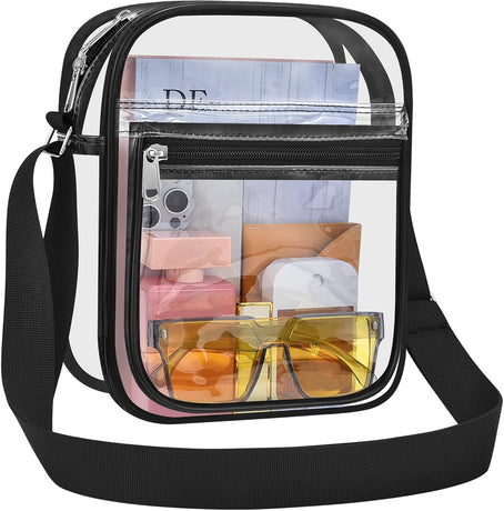 Clear Bag for Stadium Events Clear Messenger Bag for Men and Women