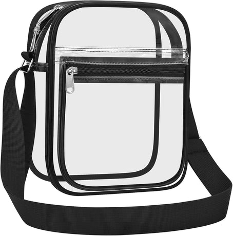 Clear Bag for Stadium Events Clear Messenger Bag for Men and Women