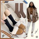 5 Pairs Women Merino Wool Boot Socks Warm Thermal Winter Thick Hiking Cozy Cabin Crew Comfy Socks for Ladies