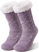 Slipper Fuzzy Socks for Women Fluffy Cozy Cabin Winter Warm Soft Fleece Comfy Thick Socks with Grips