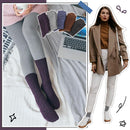 5 Pairs Merino Wool Socks for Women Thermal Warm Thick Winter Hiking Knit Cozy Crew Duty Work Soft Socks for Ladies
