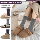 5 Pairs Merino Wool Socks for Women Thermal Warm Thick Winter Hiking Knit Cozy Crew Duty Work Soft Socks for Ladies