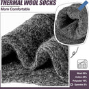 5 Pairs Merino Wool Socks for Women Thermal Warm Thick Winter Hiking Knit Cozy Crew Duty Work Soft Socks for Ladies