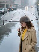 Windproof Compact Travel Umbrellas for Rain and Sun, Withstands 85MPH Winds Auto Open Close Folding Umbrella with Ergonomic Handle, Quick Dry Canopy for Commuting or Backpack