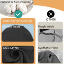 100% Cotton Skull Caps for Men Women Breathable Night Cap Sleep Hats Soft Lightweight Running Beanie Helmet Liner