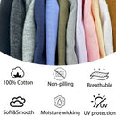 100% Cotton Skull Caps for Men Women Breathable Night Cap Sleep Hats Soft Lightweight Running Beanie Helmet Liner