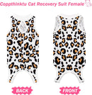 Cat Recovery Suit Female Cats Onesie for Cats, Breathable Cat Surgery Suit for Surgical Abdominal Wounds Skin Diseases, Cute Kitten Spay Recovery Suit E-Collar Alternative Anti Licking