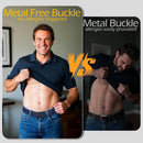 Braided Stretch Golf Belt for Men, No Metal TSA Elastic Stretch Braided Belt Men