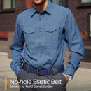 Braided Stretch Golf Belt for Men, No Metal TSA Elastic Stretch Braided Belt Men