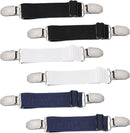 6 Pcs Adjustable Hip Elastic Belt, Elastic Band for Sewing Pant Waist Tightener Pant Elastic Belt Clip Women Men Back Cinch for Jeans Pants Dresses