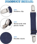 6 Pcs Adjustable Hip Elastic Belt, Elastic Band for Sewing Pant Waist Tightener Pant Elastic Belt Clip Women Men Back Cinch for Jeans Pants Dresses