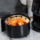 2 Sets Air Fryer Magnet Silicone Buckle, Air Fryer Magnets for Parchment Paper Liners Silicone Magnetic Buckle Prevent Paper Burning Kitchen Accessories (Black)