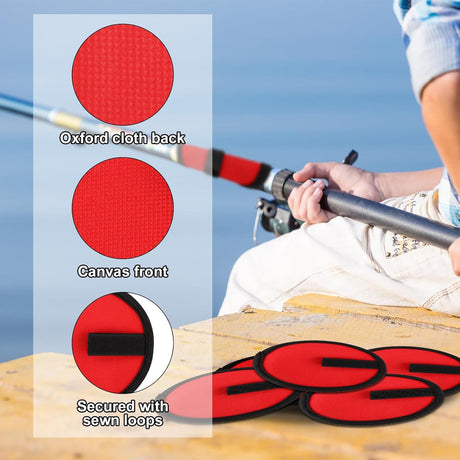 4pcs Fishing Lure Covers, 5.91 Inch Fishing Hook Covers Fish Pole Sleeve Fish Bait Gloves Protectors Wraps Essential Gear for Fishermen Gift