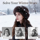 Womens Winter Faux Fur Bucket Hat, Thick Fluffy Fisherman, Winter Warmer Cap for Women