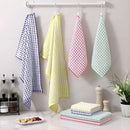Homaxy 100% Cotton Kitchen Towels and Dishcloths Set(12 x 12 Inches and 13 x 28 Inches, 8 Pack, Dark Grey), Kitchen Towels and Dishcloths Set (16 x 25 and 12 x 12 Inches,8 Pack, Blue/Yellow/Red/Green)