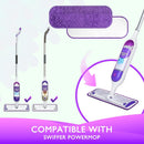 Reusable Power Mop Refills Pads Compatible with Swiffer PowerMop Mop - Power Mop Pads Refill - Washable Microfiber Pads for Multi-Surface Floor Cleaning, 4 Pack+3 Pack