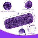Reusable Power Mop Refills Pads Compatible with Swiffer PowerMop Mop - Power Mop Pads Refill - Washable Microfiber Pads for Multi-Surface Floor Cleaning, 4 Pack+3 Pack