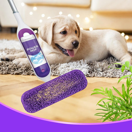 Reusable Power Mop Refills Pads Compatible with Swiffer PowerMop Mop - Power Mop Pads Refill - Washable Microfiber Pads for Multi-Surface Floor Cleaning, 4 Pack+3 Pack