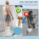 Waterproof Extra Wide Cast Covers for Shower Leg, Extra Large Foot Cast Protector with Non-Slip Bottom, Reable Leg Cast Cover for Pl Size Adults Large Casts Surgery Shower Boots