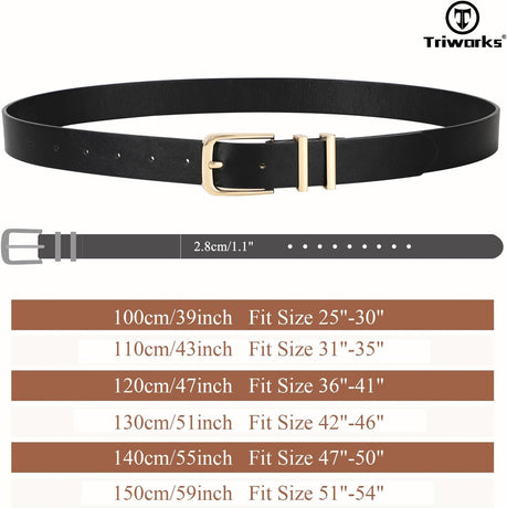 3 Pack Women Belts For Jeans Pants Dresses Ladies Leather Waist Belts