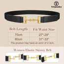 Belts for Women Adjtable Skinny Elastic Belt for Dresses