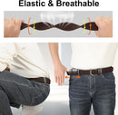 Golf Belts for Men, Nylon Web Braided Stretch Belt, 1.38" Elastic Adjtable Mens Belts for Jeans Pants Casual