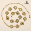 Metal Concho Belt for Women Western Cowgirl Waist Chain Belts for Dresses Jeans Country Concert Outfit Belt