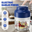 2026 Upgrade Electric Garlic Chopper, Mini Portable B Charging Food Processor & Vegetable Chopper, Veggie Grinder for Garlic, Onion, Nuts, Herbs (Green, 250ml)