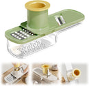 Garlic Press Rocker - Stainless Steel Garlic Crher, 2026 New Garlic Mincer and Chopper, Portable Garlic Grinder Cutter with Container, for Kitchen Smashing Garlic Vegetable (Green)