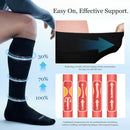 Bamboo Viscose Graduated Compression Socks for Women&Men - Chioned Knee-High 20-30 mmHg Support Socks