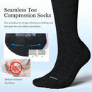 Bamboo Viscose Graduated Compression Socks for Women&Men - Chioned Knee-High 20-30 mmHg Support Socks