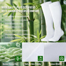 Wide Calf Chioned Compression Socks for Men & Women, Made with Viscose from Bamboo 15-20 mmHg, Knee High Support Stockings for Circulation