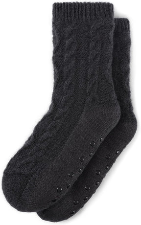 Slipper Socks for Women with Grippers Non Slip, Sherpa Lined Slipper Socks