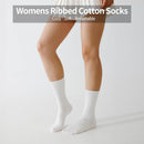 Women’s Combed Cotton Socks 5 Pairs, Cozy Soft Crew&Ruffled Knit Ladies Socks for Casual Troer Dress