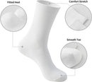Women’s Combed Cotton Socks 5 Pairs, Cozy Soft Crew&Ruffled Knit Ladies Socks for Casual Troer Dress