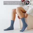 Women’s Combed Cotton Socks 5 Pairs, Cozy Soft Crew&Ruffled Knit Ladies Socks for Casual Troer Dress
