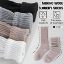 Merino Wool Slouch Boot Socks Thermal Warm Winter Thick Scrunch Cozy Crew Socks for Women 4 Pairs