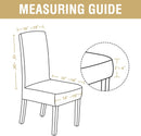 Dining Chair Covers Velvet Stretch Chair Covers for Dining Room Set of 6 Parson Chair Slipcovers Chair Protectors Covers, Soft Thick Solid Velvet Fabric Washable, Ivory
