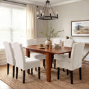 Dining Chair Covers Velvet Stretch Chair Covers for Dining Room Set of 6 Parson Chair Slipcovers Chair Protectors Covers, Soft Thick Solid Velvet Fabric Washable, Ivory