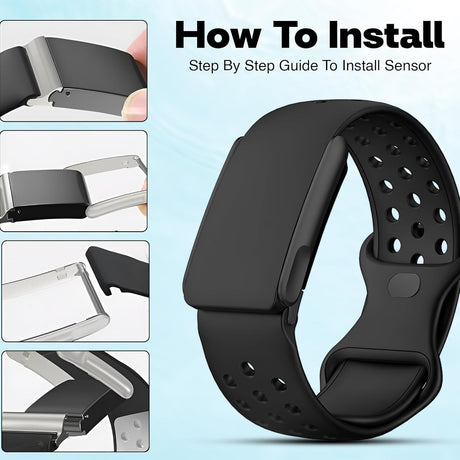 Whoop 5.0 Compatible Silicone Strap – Adjtable Sport-Inspired Band, Breathable & Lightweight Replacement Wristband for Men & Women