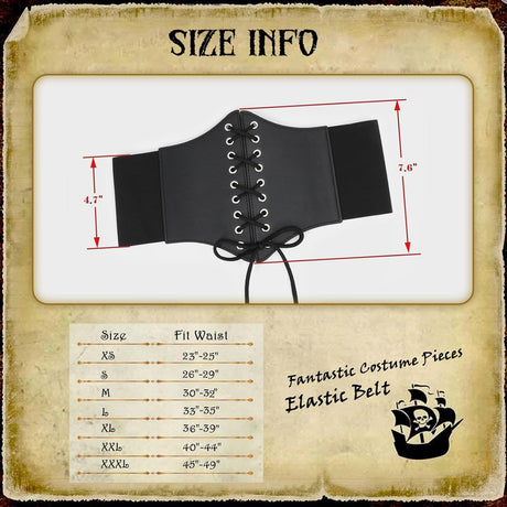 Corset Belt Bundel With Silver Belt for Cosplay