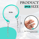 2 Pcs Blue Fishing downrigger Weight Snubber Trolling Snubber with downrigger Release Clips for Inshore Fishing, Deflector Weights, and Kite Trolling