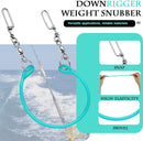 2 Pcs Blue Fishing downrigger Weight Snubber Trolling Snubber with downrigger Release Clips for Inshore Fishing, Deflector Weights, and Kite Trolling