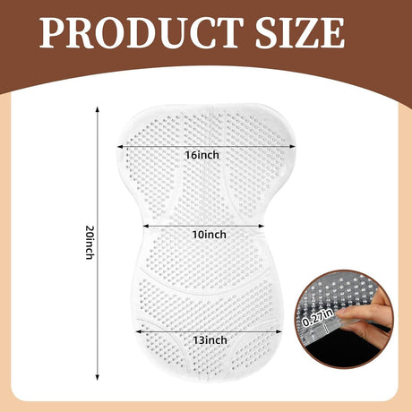 Non Slip Gel Saddle Pad for Horse TPE Half Pad for Back Breathable Provide Ample Cushioning for Injury Prevention and Pressure Relief for Western Horse Under Saddle Dressage Jumping Training