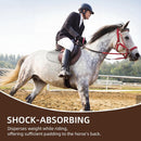 Non Slip Gel Saddle Pad for Horse TPE Half Pad for Back Breathable Provide Ample Cushioning for Injury Prevention and Pressure Relief for Western Horse Under Saddle Dressage Jumping Training