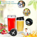 2 Pack Replacement Blender Cups set for magic bullet ，22oz Tall Cup with Flip Top To-Go Lid，16oz Replacement Cup with Cross Blade Replacement Parts Compatible with 250W Magic Bullet MB1001